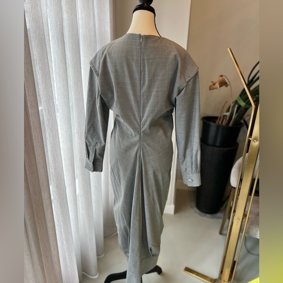 Malloni Grey Button Down Dress - Picture 2 of 13